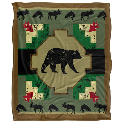Multicoloured - Front - JQ Licensing 2 Silky Bear Supersoft Blanket