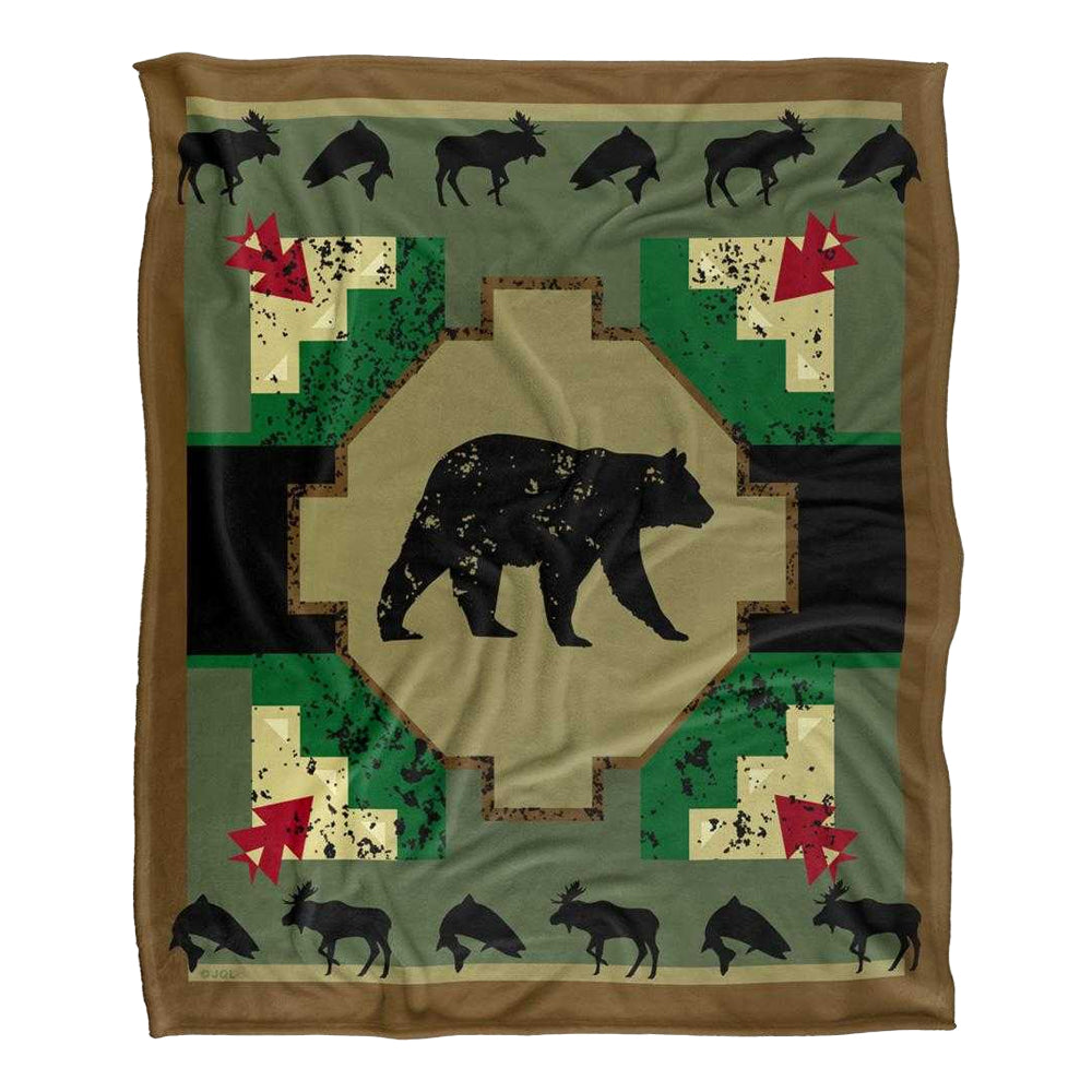 Multicoloured - Front - JQ Licensing 2 Silky Bear Supersoft Blanket