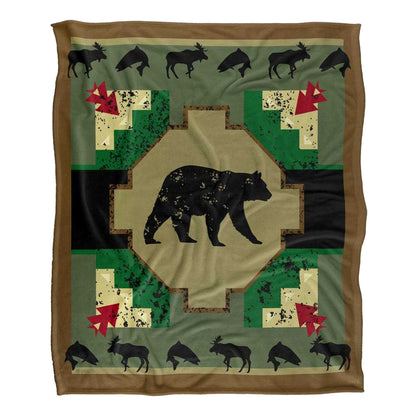 Multicoloured - Front - JQ Licensing 2 Silky Bear Supersoft Blanket
