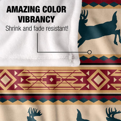 Multicoloured - Lifestyle - JQ Licensing Silky Deer Supersoft Blanket