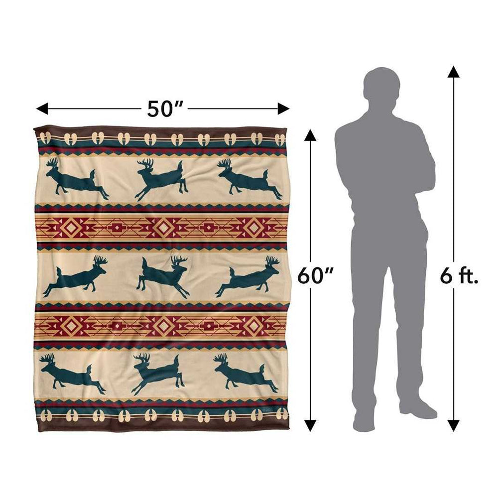 Multicoloured - Lifestyle - JQ Licensing Silky Deer Supersoft Blanket
