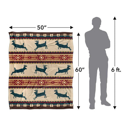 Multicoloured - Lifestyle - JQ Licensing Silky Deer Supersoft Blanket