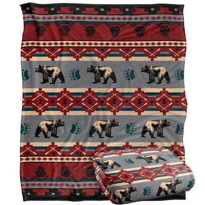 Multicoloured - Back - JQ Licensing Silky Bear Supersoft Blanket