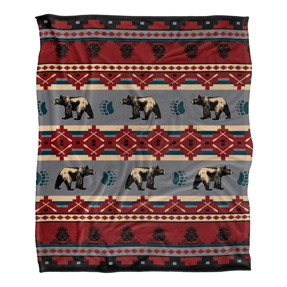 Multicoloured - Front - JQ Licensing Silky Bear Supersoft Blanket