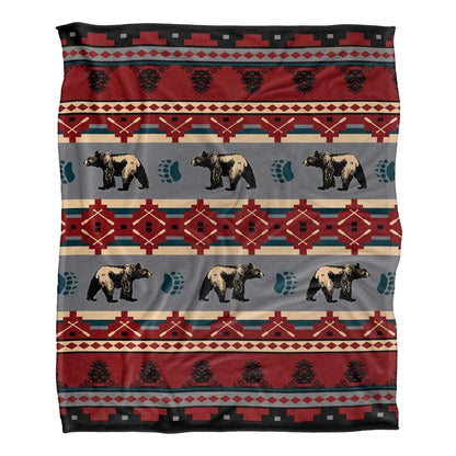 Multicoloured - Front - JQ Licensing Silky Bear Supersoft Blanket