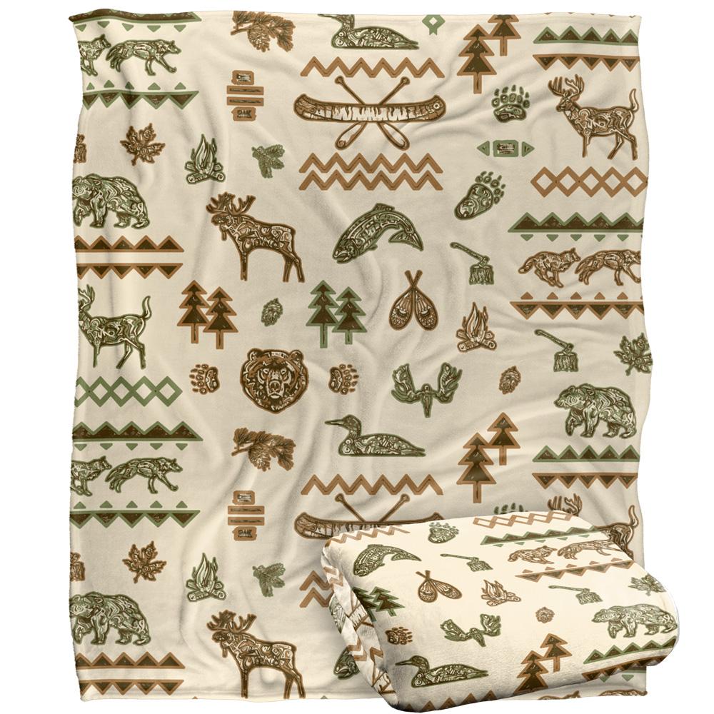 Multicoloured - Back - JQ Licensing Silky Log Cabin Supersoft Blanket