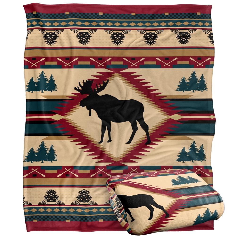 Multicoloured - Back - JQ Licensing Silky Moose Supersoft Blanket