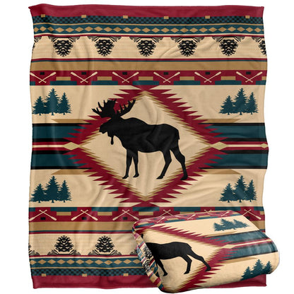 Multicoloured - Back - JQ Licensing Silky Moose Supersoft Blanket
