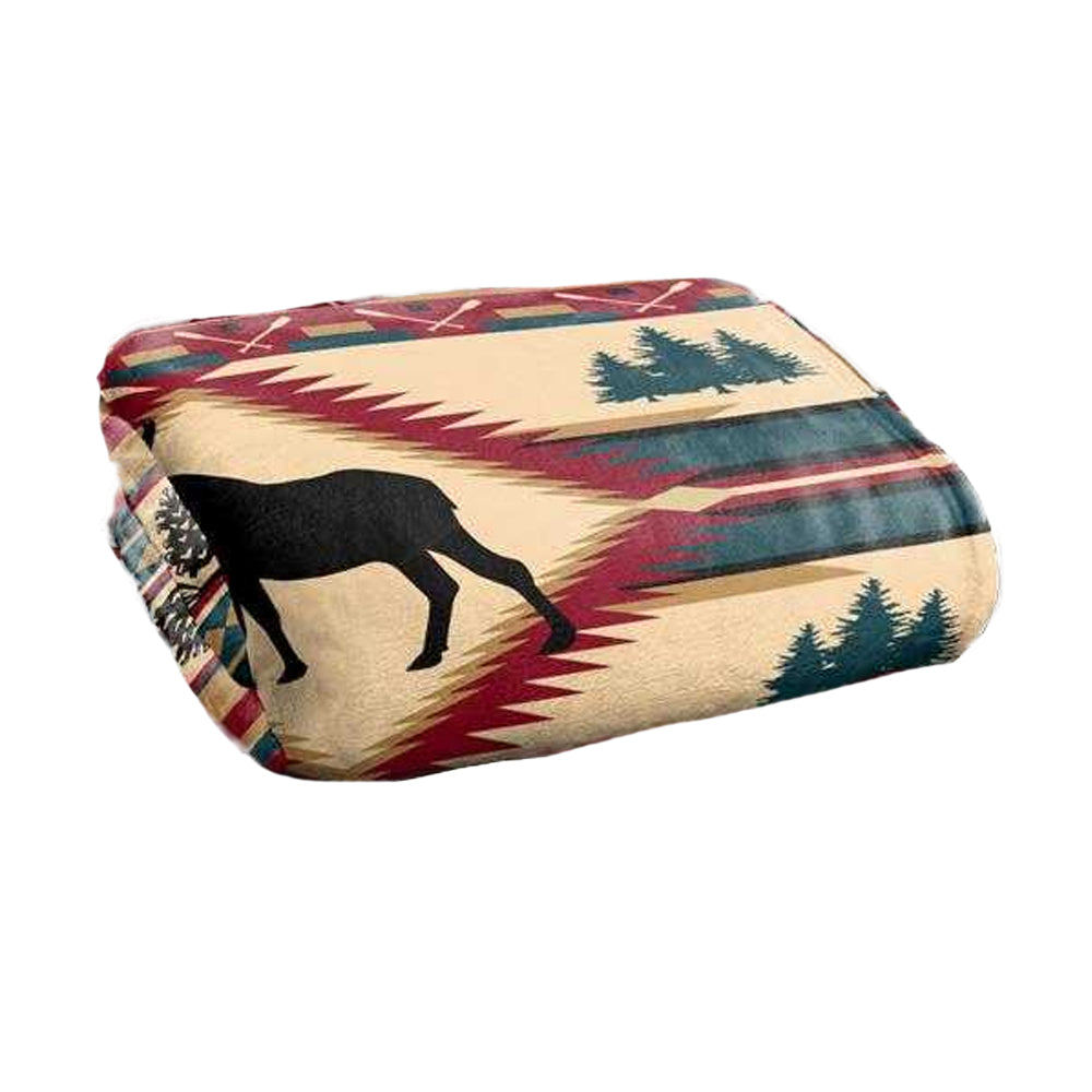 Multicoloured - Back - JQ Licensing Silky Moose Supersoft Blanket
