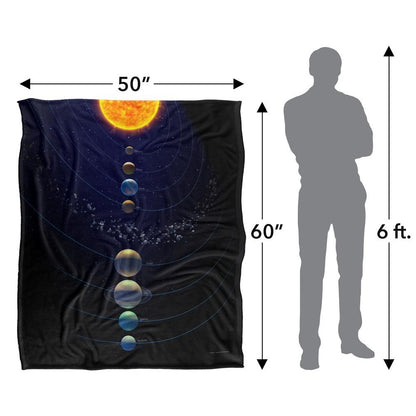 Multicoloured - Pack Shot - Reinders Silky Solar System Supersoft Blanket