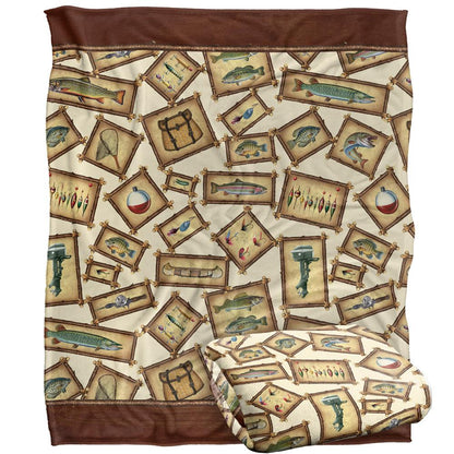 Multicoloured - Back - JQ Licensing Silky FIshing Supersoft Blanket