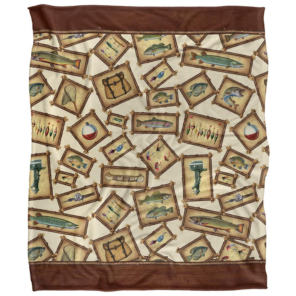 Multicoloured - Front - JQ Licensing Silky FIshing Supersoft Blanket