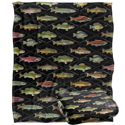 Multicoloured - Back - JQ Licensing Silky FIshing Supersoft Blanket