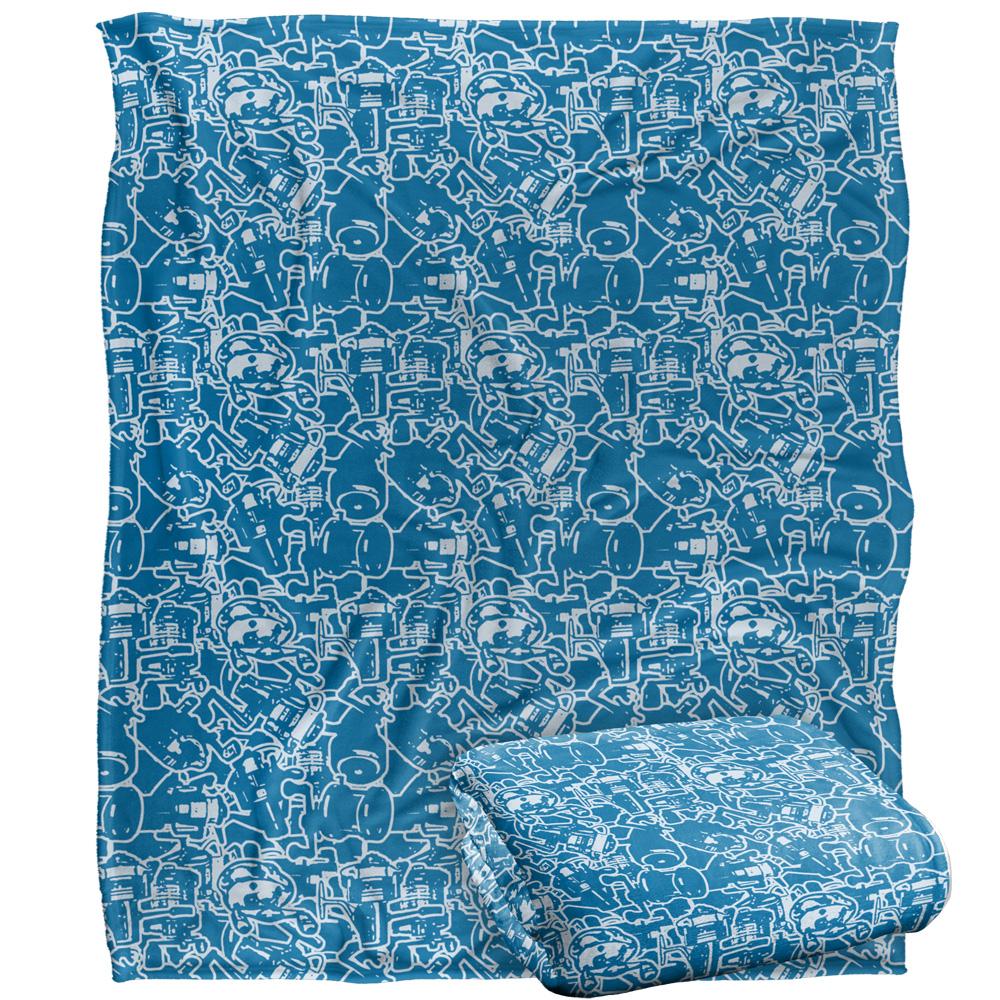 Multicoloured - Back - JQ Licensing Silky FIshing Supersoft Blanket