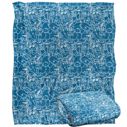 Multicoloured - Back - JQ Licensing Silky FIshing Supersoft Blanket