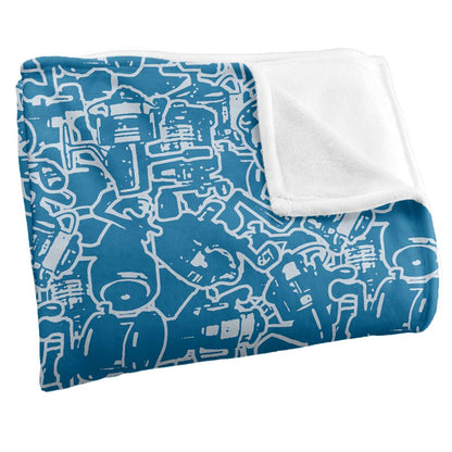 Multicoloured - Side - JQ Licensing Silky FIshing Supersoft Blanket