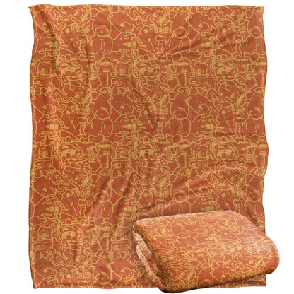 Multicoloured - Back - JQ Licensing 2 Silky FIshing Supersoft Blanket