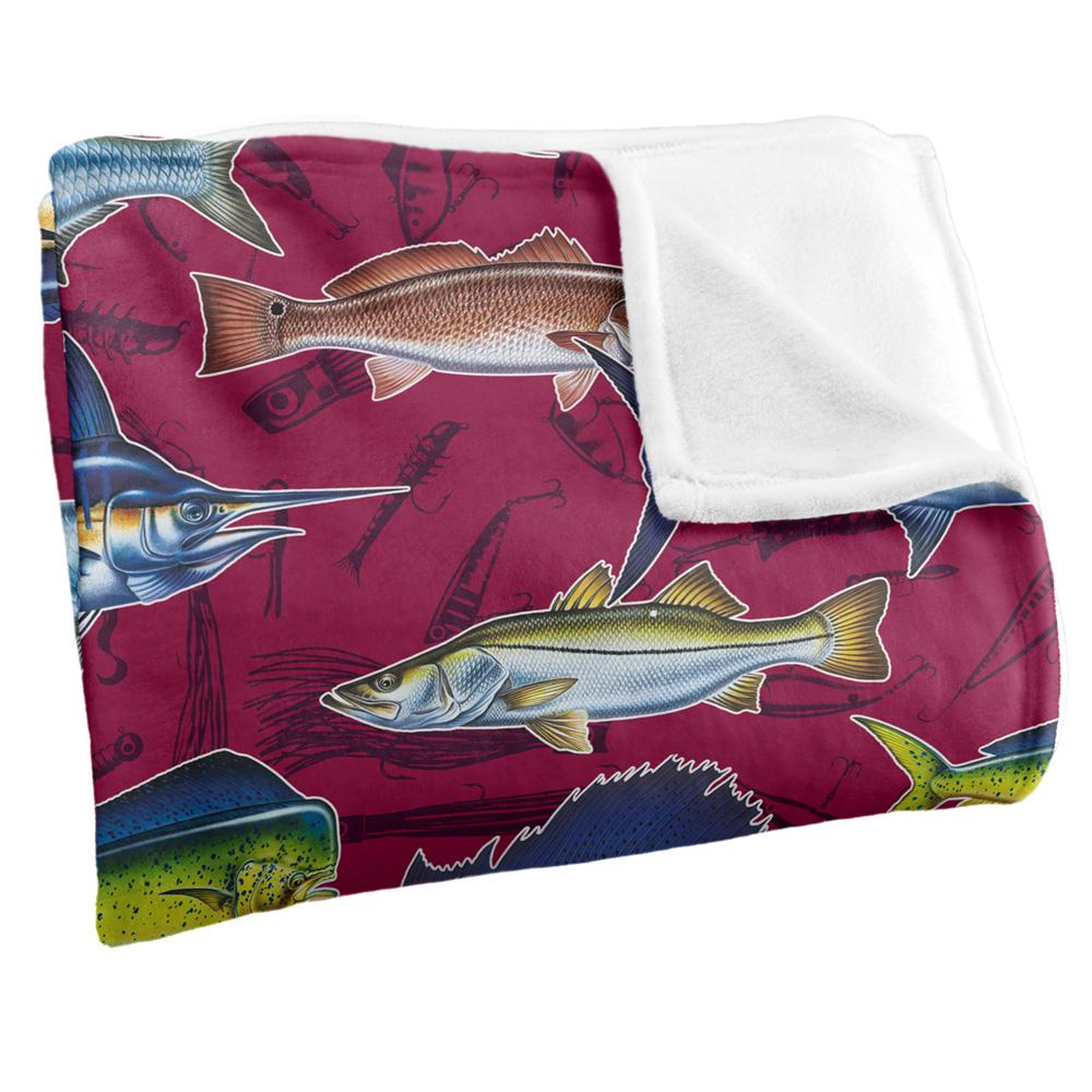 Multicoloured - Side - JQ Licensing Silky FIshing Supersoft Blanket