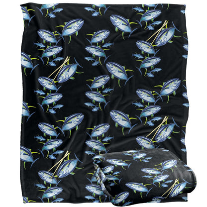 Multicoloured-Multicoloured - Back - JQ Licensing Silky Patterned Supersoft Blanket