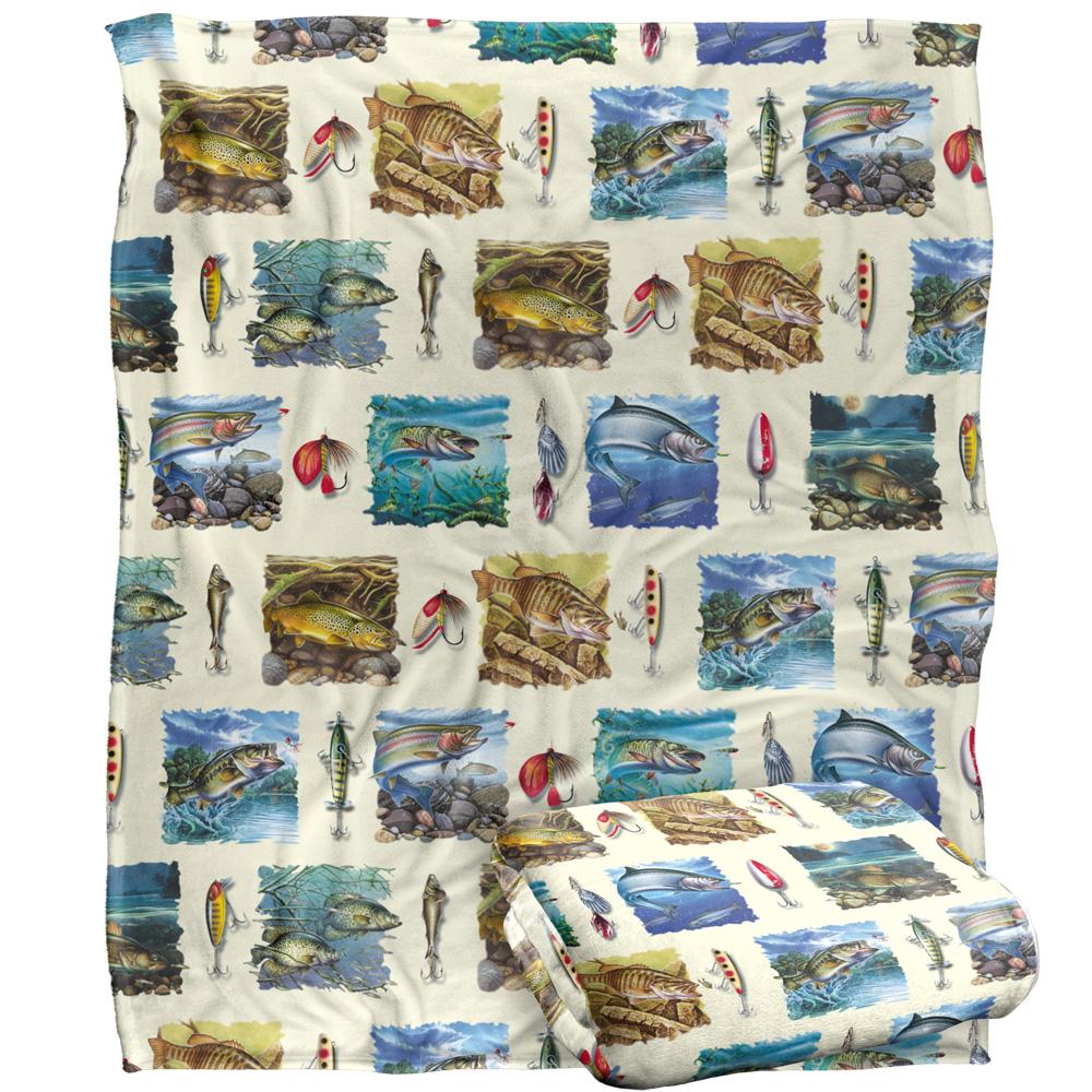 Multicoloured - Back - JQ Licensing Silky Fish Supersoft Blanket