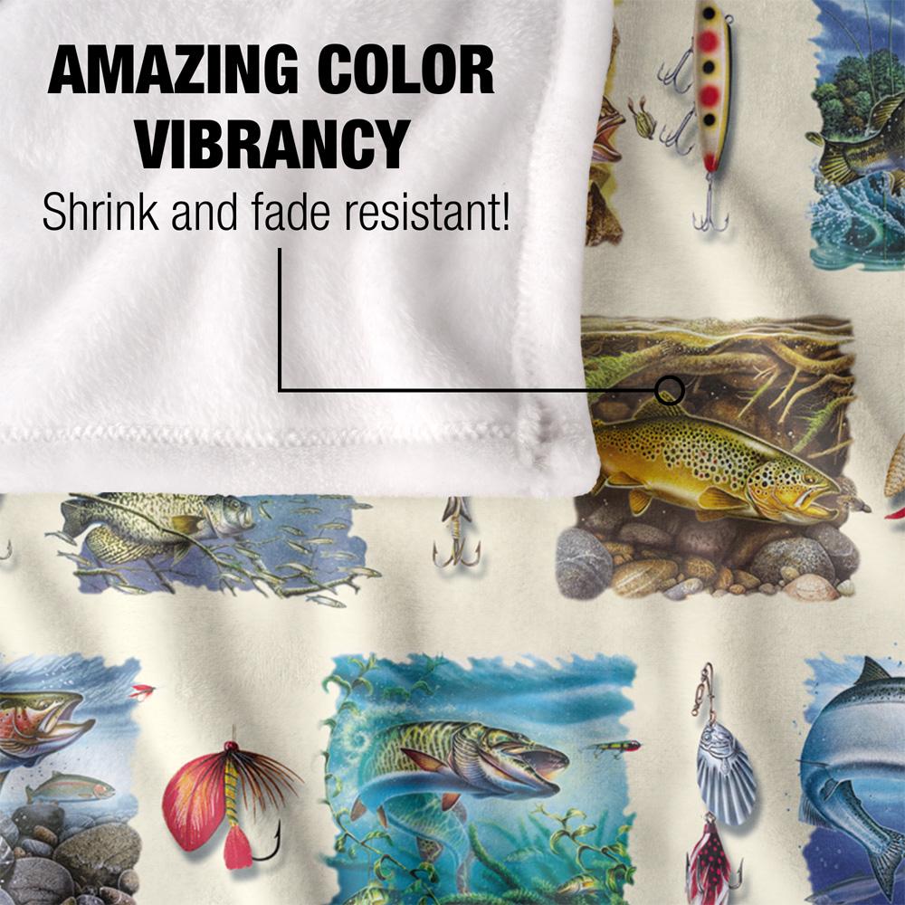 Multicoloured - Lifestyle - JQ Licensing Silky Fish Supersoft Blanket