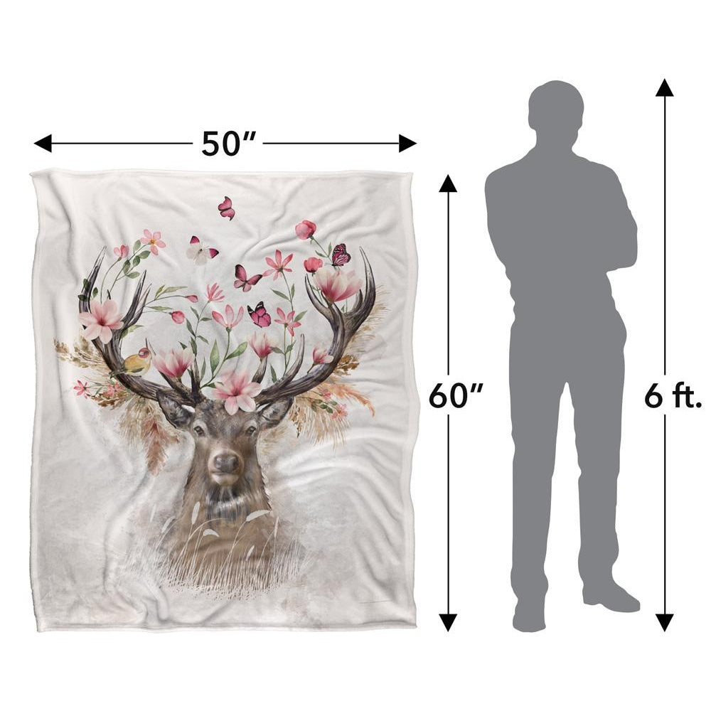 Multicoloured - Pack Shot - Reinders Silky Deer Supersoft Blanket