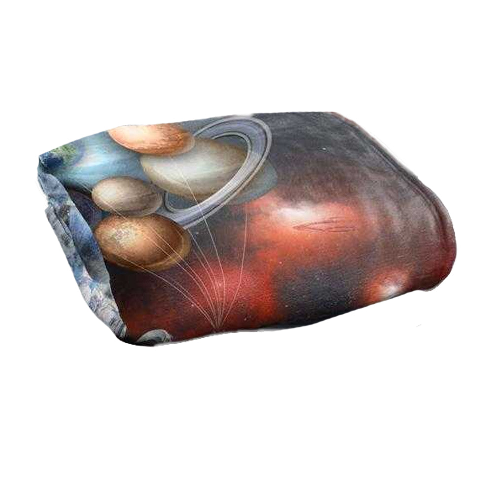 Multicoloured - Back - Reinders Silky Astronaut Supersoft Blanket