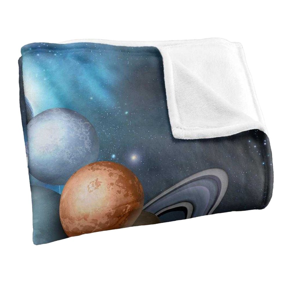 Multicoloured - Side - Reinders Silky Astronaut Supersoft Blanket
