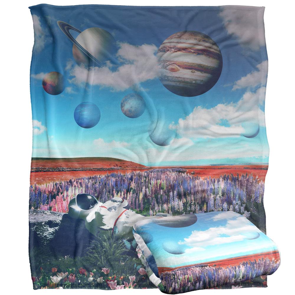 Multicoloured - Back - Reinders Silky Meadow Supersoft Blanket
