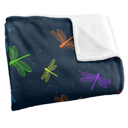 Multicoloured - Side - JQ Licensing James Piazza Silky Dragonfly Supersoft Blanket