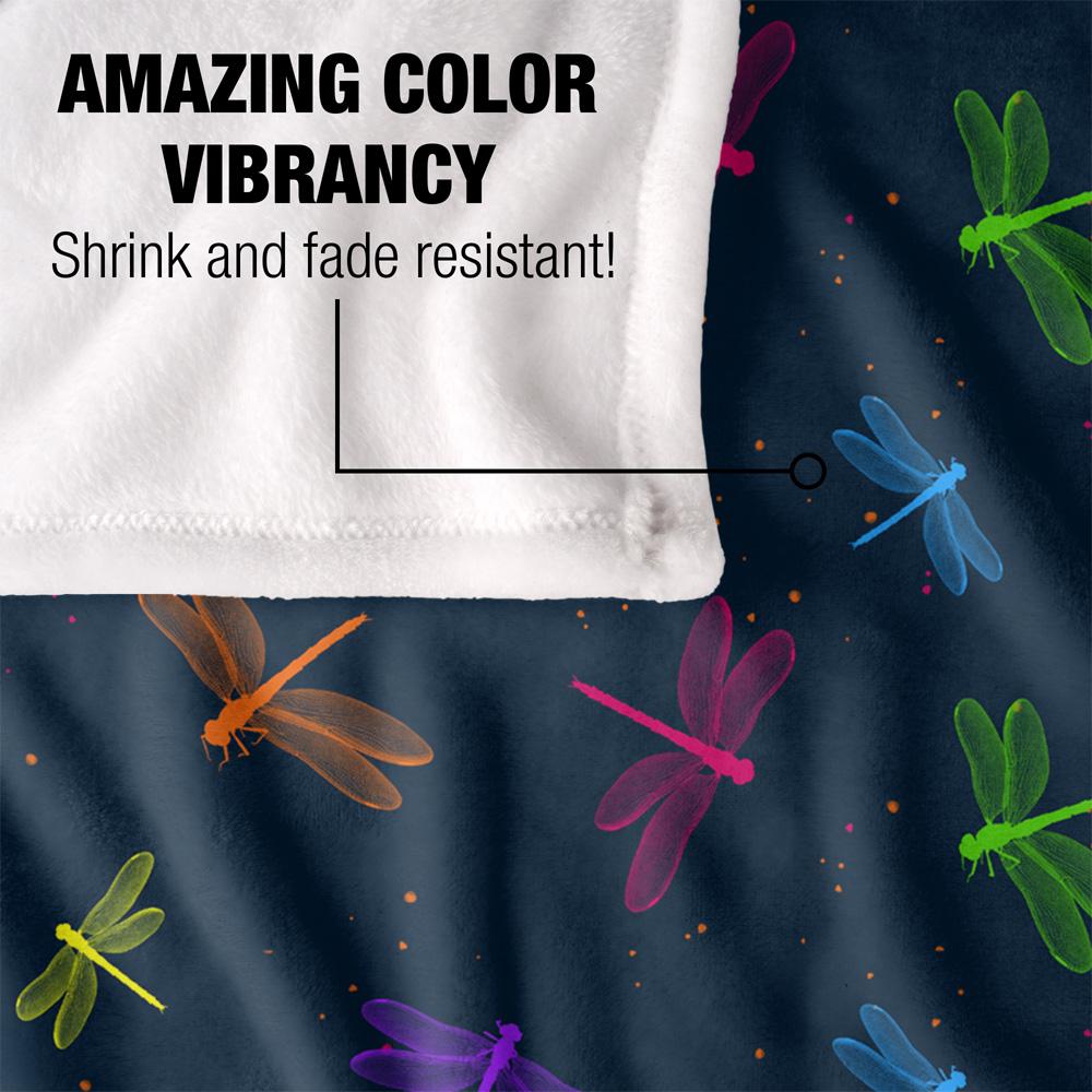 Multicoloured - Lifestyle - JQ Licensing James Piazza Silky Dragonfly Supersoft Blanket