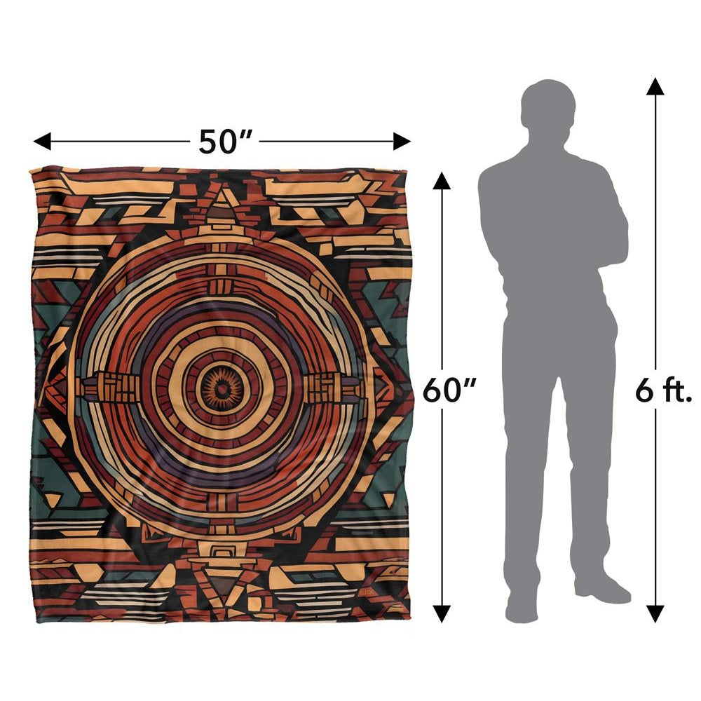 Multicoloured - Pack Shot - JQ Licensing James Piazza Silky Aztec Supersoft Blanket
