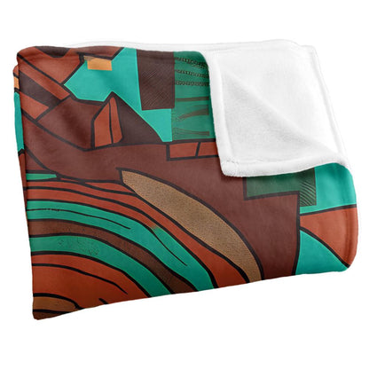 Multicoloured - Side - JQ Licensing James Piazza 2 Silky Aztec Supersoft Blanket
