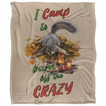 Multicoloured - Front - JQ Licensing James Piazza Crazy For Camping Silky Squirrel Supersoft Blanket