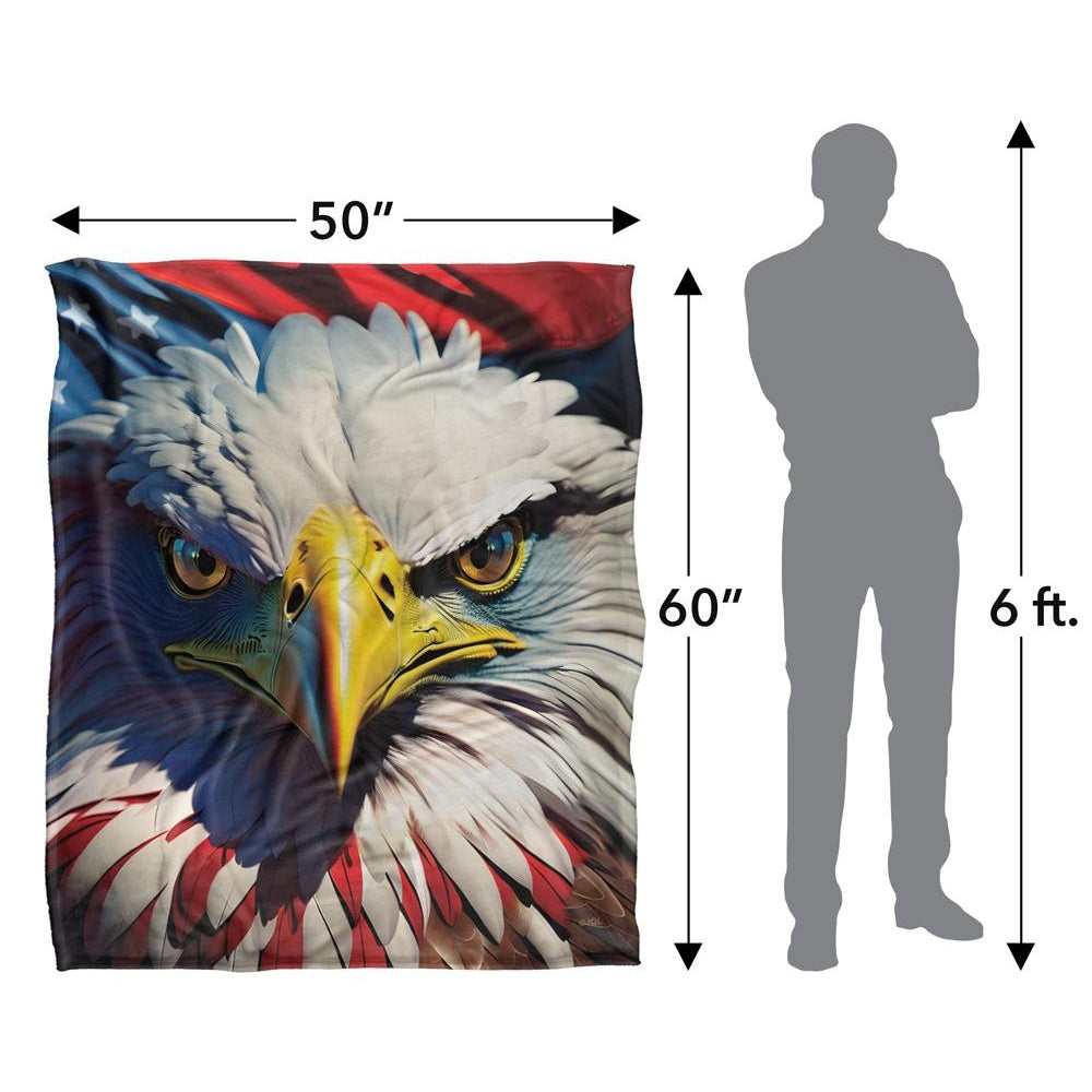 Multicoloured - Pack Shot - JQ Licensing James Piazza Silky Eagle Supersoft Blanket