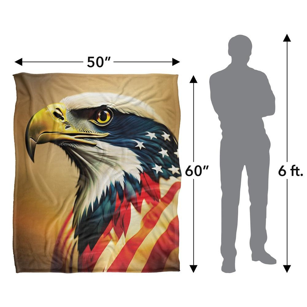 Multicoloured - Pack Shot - JQ Licensing James Piazza Silky Eagle Supersoft Blanket