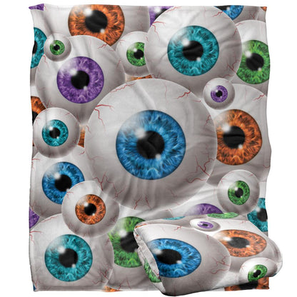 Multicoloured - Back - JQ Licensing James Piazza Silky Eyeball Supersoft Blanket