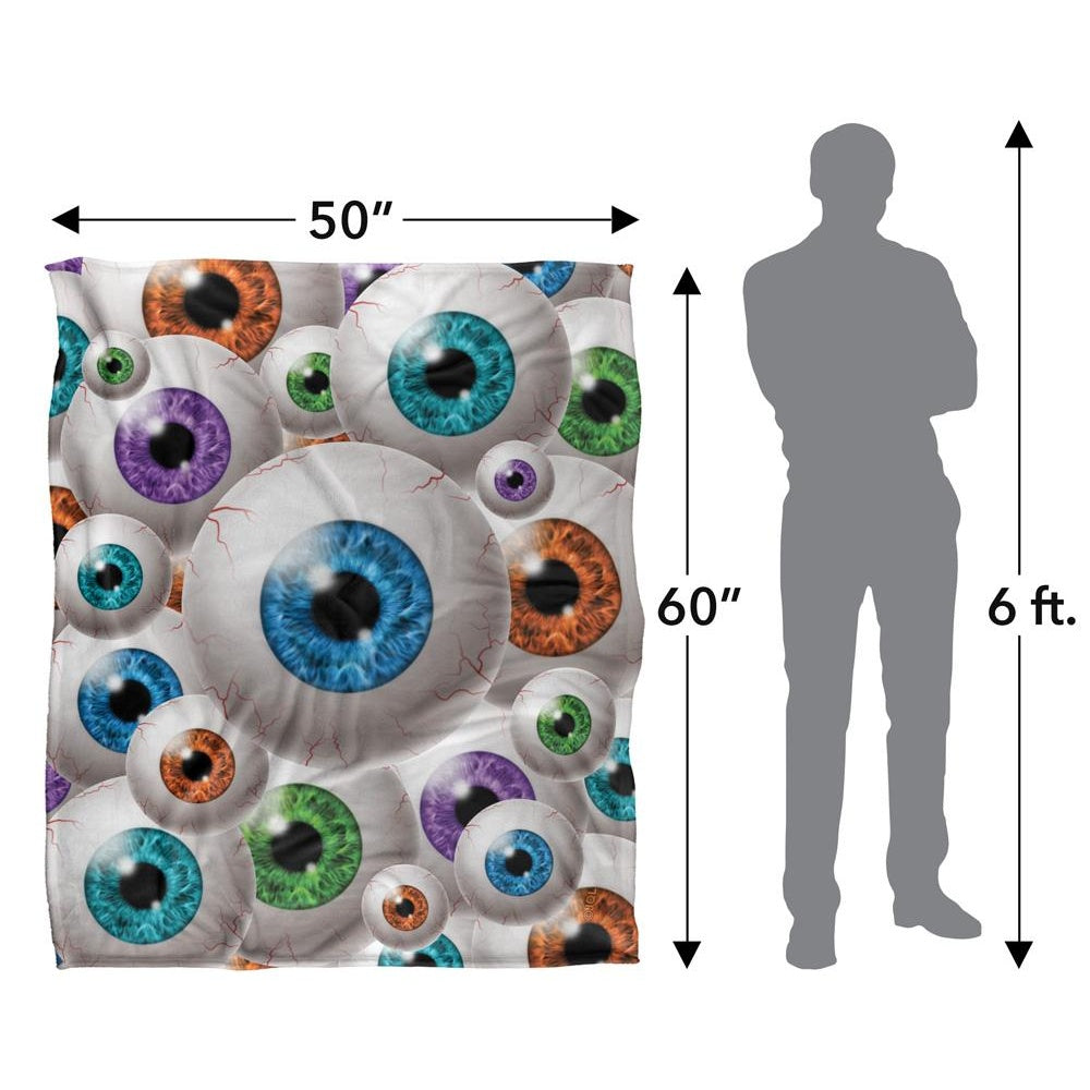 Multicoloured - Pack Shot - JQ Licensing James Piazza Silky Eyeball Supersoft Blanket