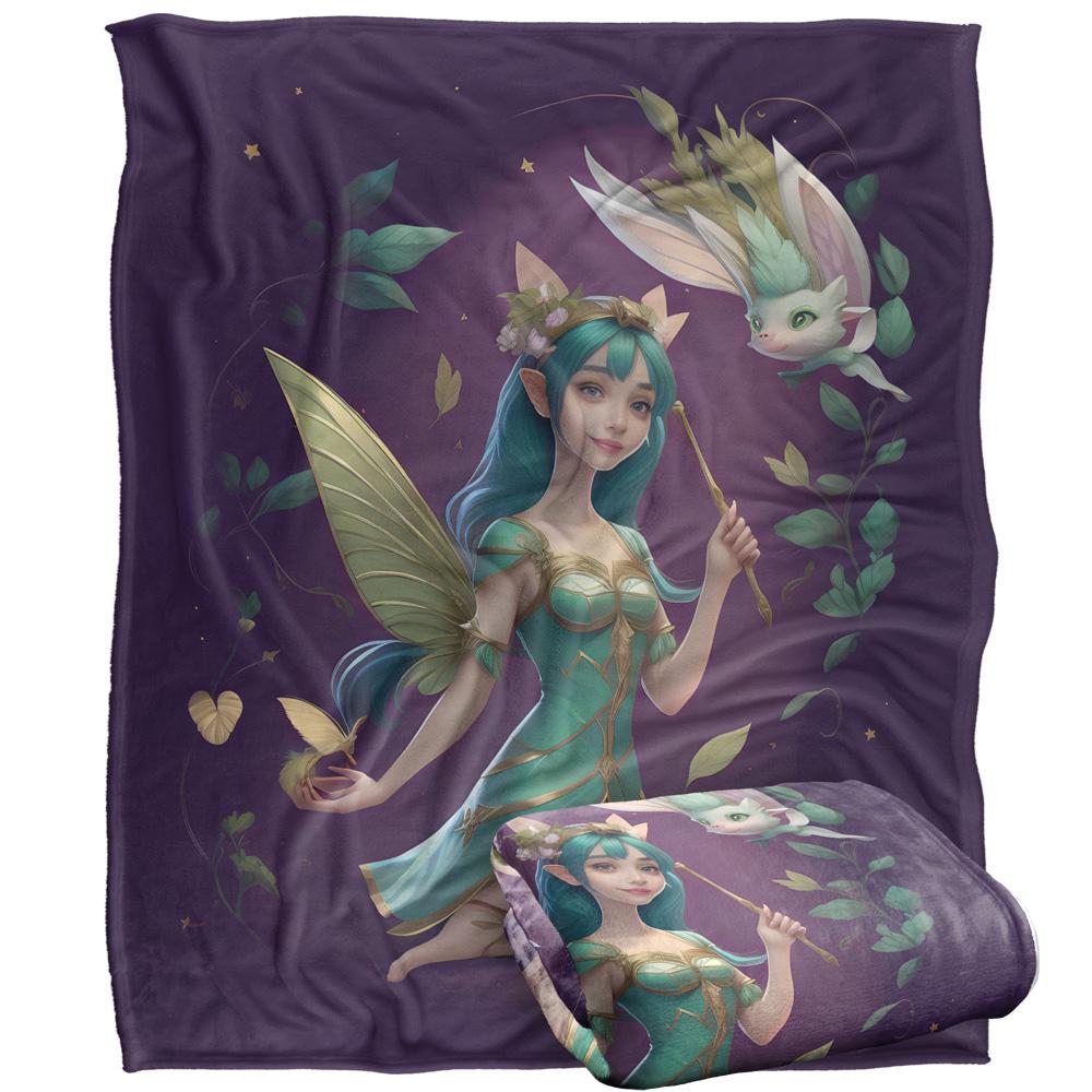 Multicoloured - Back - JQ Licensing James Piazza Silky Fairy Supersoft Blanket