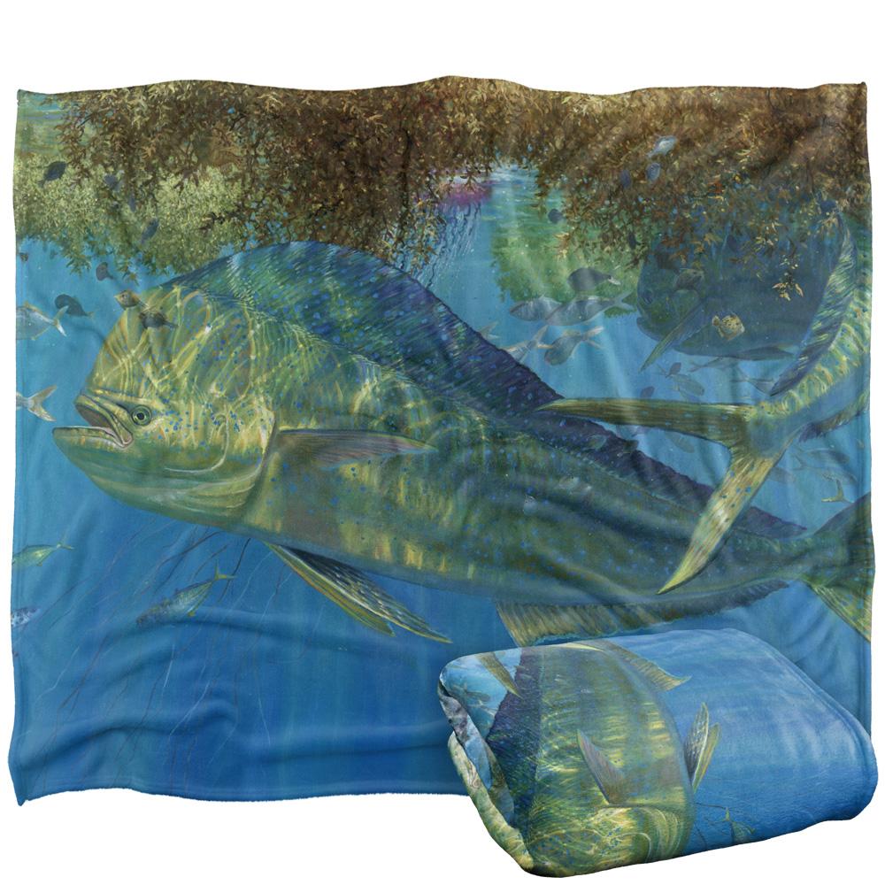 Blue-Multicoloured - Back - Wild Wings Uninvited 2 Silky Supersoft Blanket