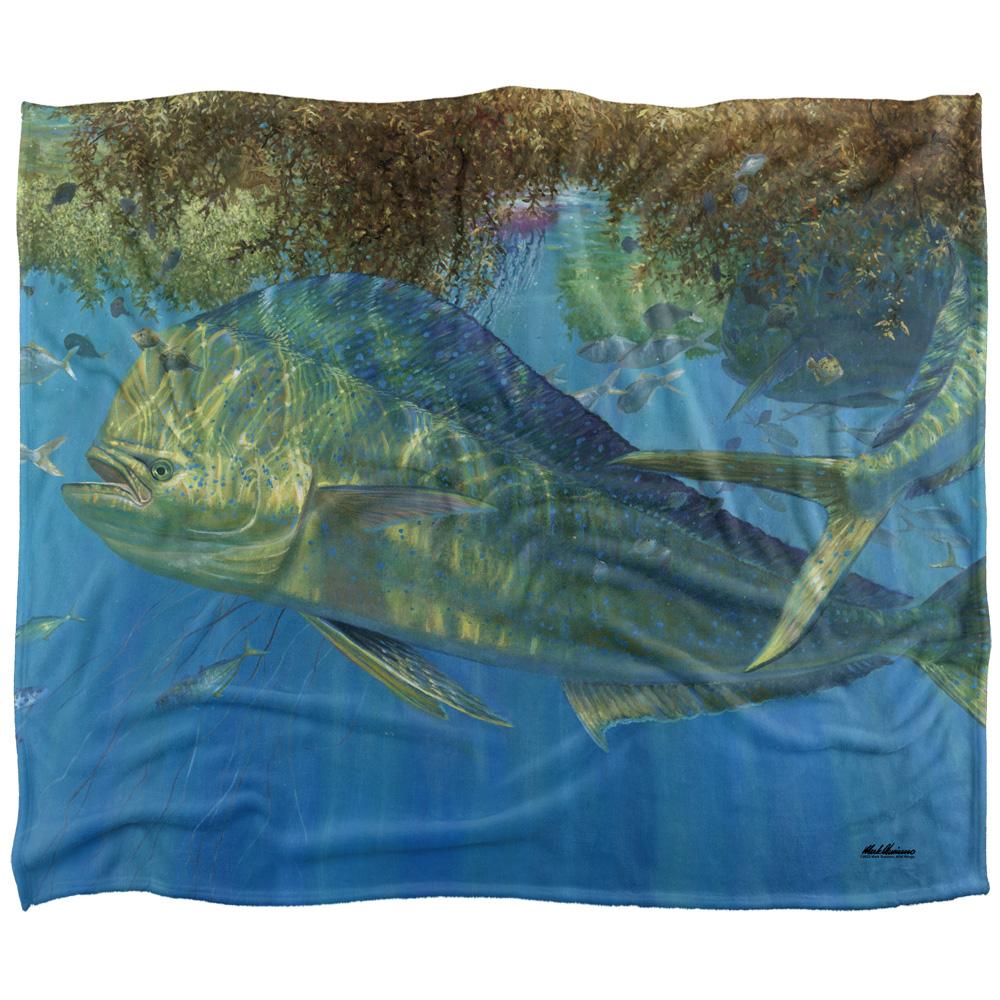 Blue-Multicoloured - Front - Wild Wings Uninvited 2 Silky Supersoft Blanket
