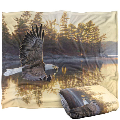 Multicoloured - Back - Wild Wings Gone Fishing 2 Silky Supersoft Blanket