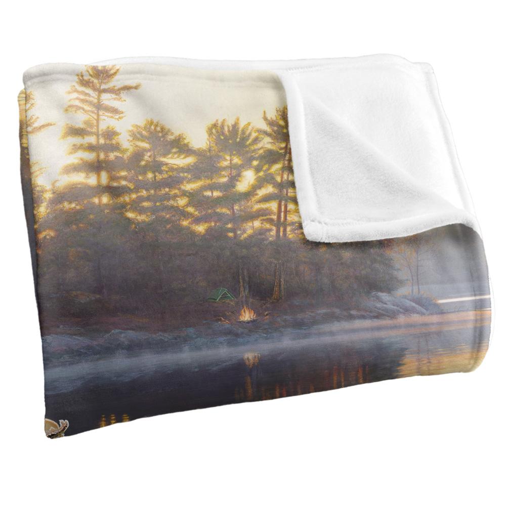 Multicoloured - Side - Wild Wings Gone Fishing 2 Silky Supersoft Blanket