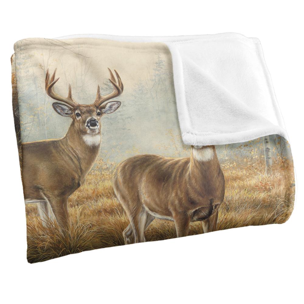 Brown-Multicoloured - Side - Wild Wings Reflections 2 Silky Autumn Supersoft Blanket