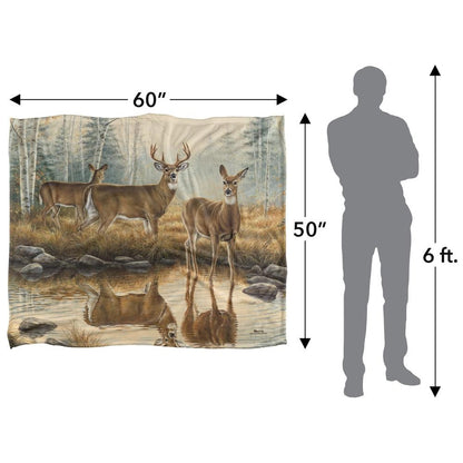 Brown-Multicoloured - Pack Shot - Wild Wings Reflections 2 Silky Autumn Supersoft Blanket
