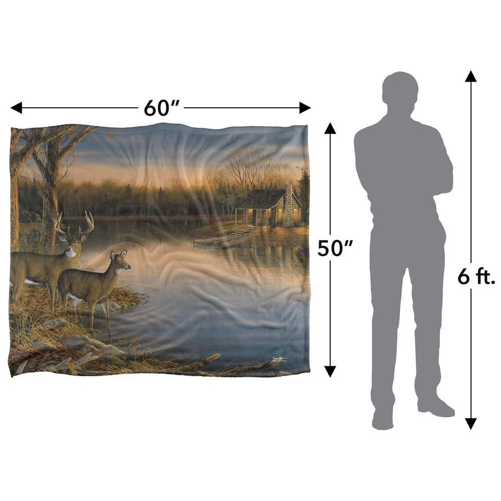 Multicoloured - Pack Shot - Wild Wings Tranquil Evening 2 Silky Supersoft Blanket