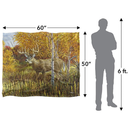 Yellow-Multicoloured - Pack Shot - Wild Wings When Color Is King 2 Silky Supersoft Blanket
