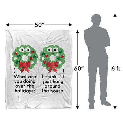 Multicoloured - Pack Shot - David Olenick Merry Christmas To Wall Silky Supersoft Blanket