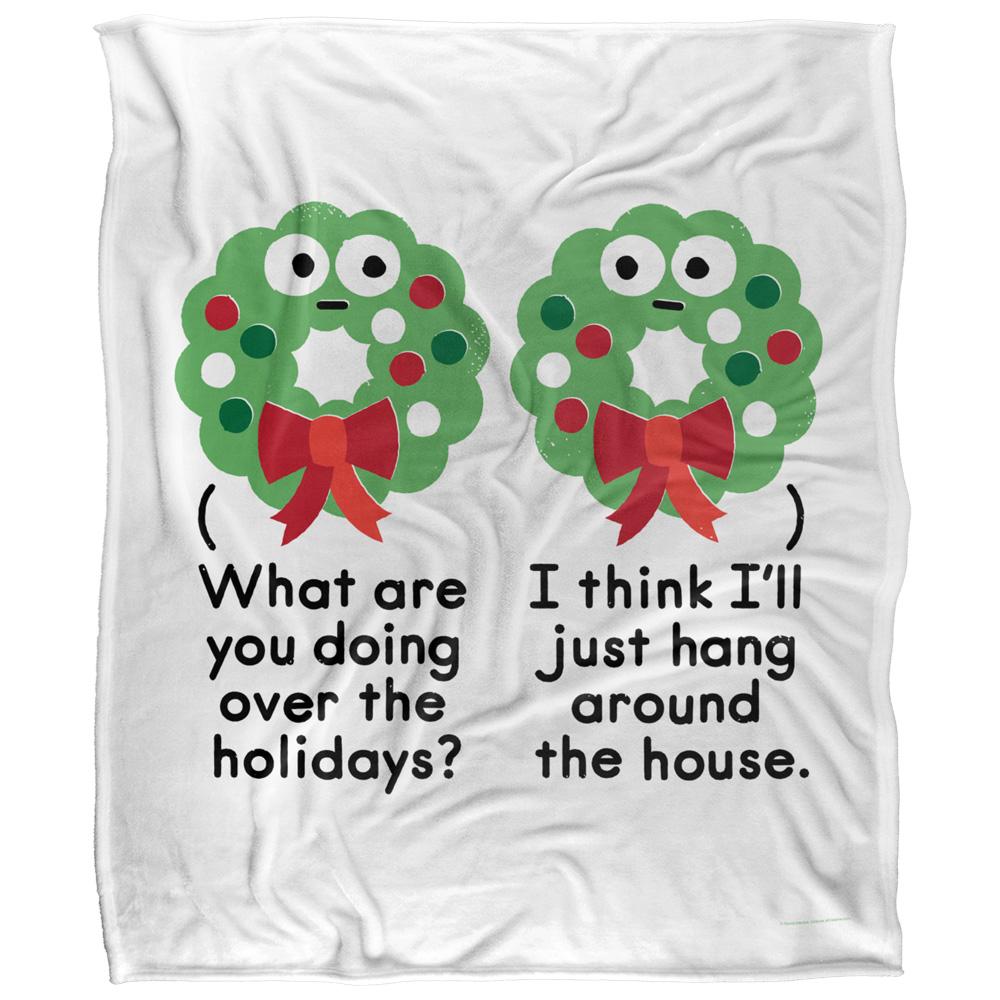 Multicoloured - Front - David Olenick Merry Christmas To Wall Silky Supersoft Blanket
