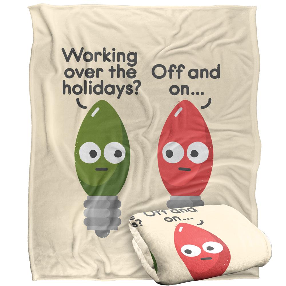 Multicoloured - Back - David Olenick Seasonal Employment Silky Supersoft Blanket